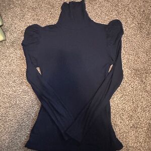 INC International Concepts Dark Blue Long Sleeve Top